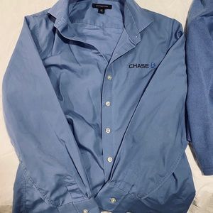 4p chase bank lands end uniform shirt